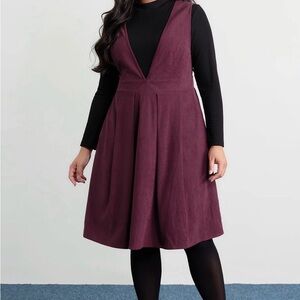 BloomChic Deep Purple Midi Dress